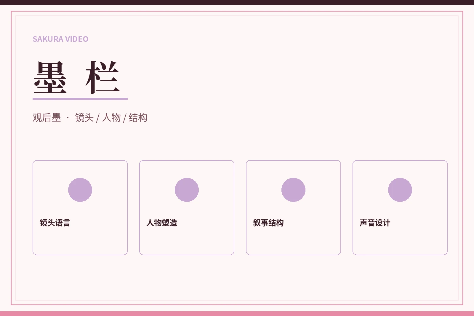 墨栏|用编辑观点拆解观看方法内容配图