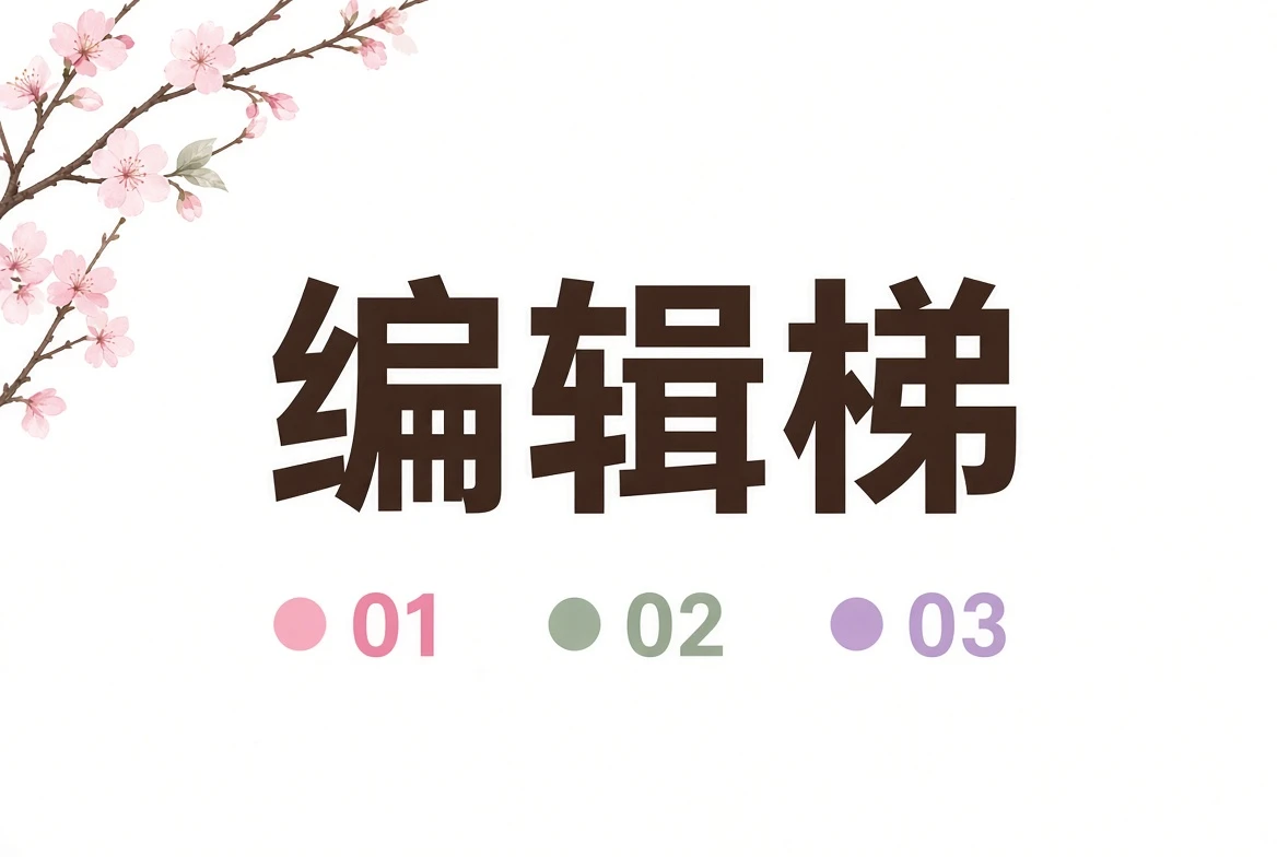 梯栏｜用清楚编号保留编辑关注内容配图